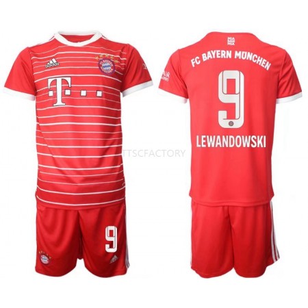 Billiga Fotbollströjor Bayern München Lewandowski 9 Barn Hemma tröja 2022/23 Kortärmad